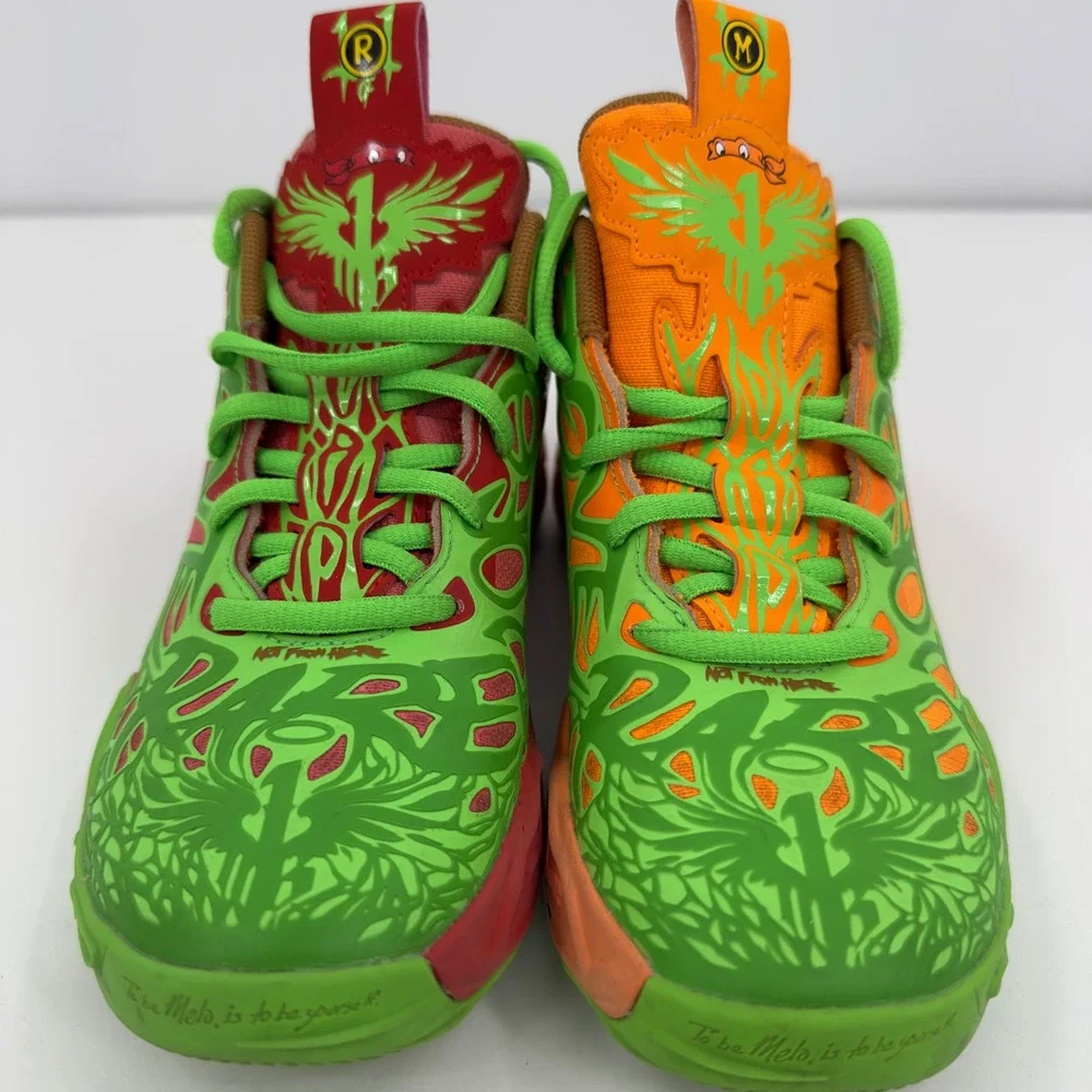 Puma Lamelo Ball MB 04 Teenage Mutant Ninja Turtles Leonardo Michelangelo Sz 1C